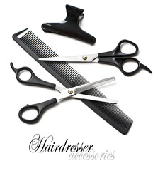 scissors and comb