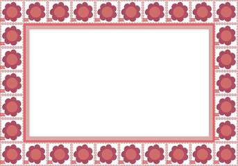 Frame - pink flowers