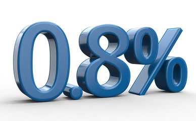 0.8 % 3d Schrift blau