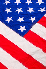 American flag close up.