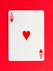 Old playing card (ace)