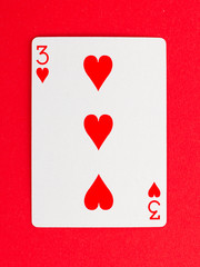 Old playing card (three)