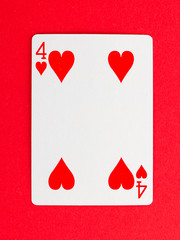 Old playing card (four)