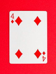 Old playing card (four)