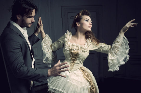 Dancing couples vintige