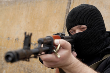 Man with gun