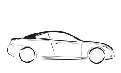 Luxury sport car vector