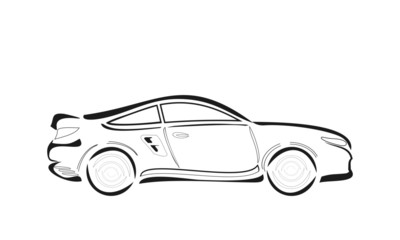 cartoon vector car sketch