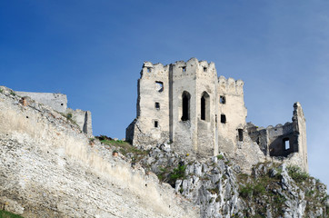 Fototapeta na wymiar Ruin of Beckov castle