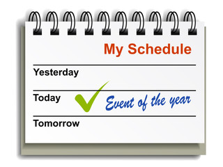 Fototapeta premium vector tear-off day calendar