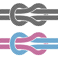 vector climbing rope knot symbols © Roman Sotola