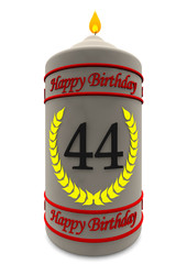 Geburtstagskerze 44 Jahre