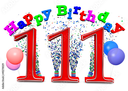 "Happy Birthday 111" Stockfotos und lizenzfreie Bilder auf