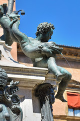 Fountain of Neptune. Bologna. Emilia-Romagna. Italy.
