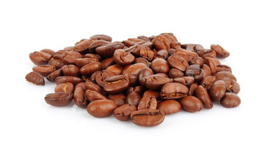 Handful of coffee beans