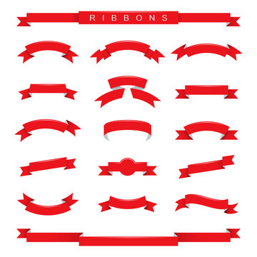 Red ribbons