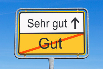 Obraz premium Gut und sehr gut
