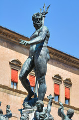 Fountain of Neptune. Bologna. Emilia-Romagna. Italy.