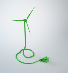 Wind turbine power cord
