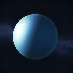 View of planet Uranus