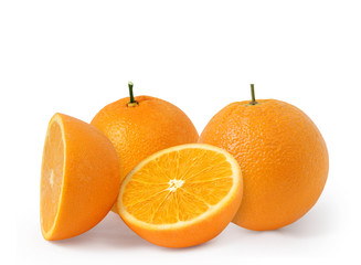 Orange fruit isolated