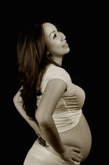 Fototapeta premium Happy pregnant lady