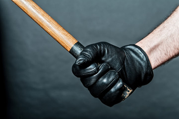 fist with stick