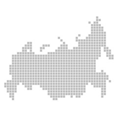 Obraz premium Pixelkarte - Russland