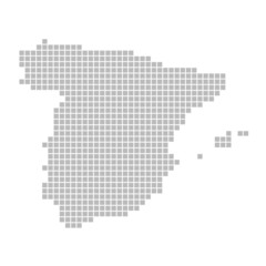 Pixelkarte - Spanien