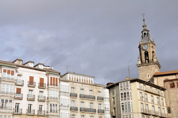 Fototapeta na wymiar Virgen Blanca square, Vitoria-Gasteiz (Spain)