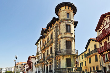 Saint Jean de Luz, Paesi Baschi di Francia - il lungomare - obrazy, fototapety, plakaty