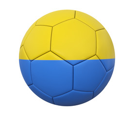 Fototapeta premium 3D soccer ball ukraine