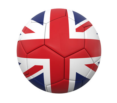 3D soccer ball england