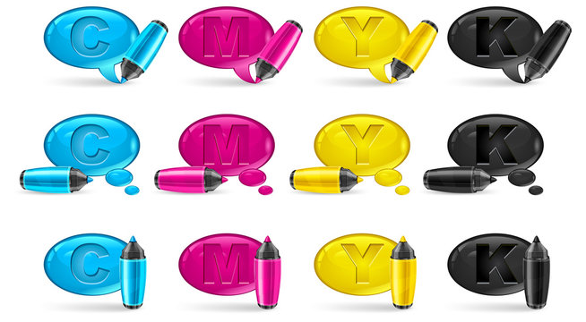 speech bubbles & marker