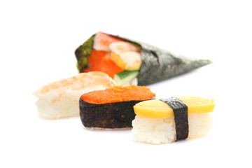 sushi isolated in white background