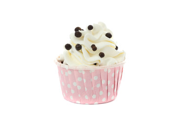 cupcake isolated in white background