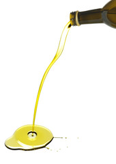 olio d'oliva con bottiglia