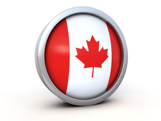 Canada flag icon 3d render