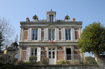 Val d Oise, the city hall of Wy dit Joli Village