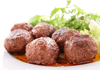 meatballs and sauce