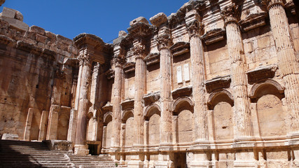 Templo de Baco, ruinas de Baalbek, valle de la Bekaa, Líbano