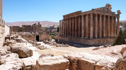 Templo de Baco, ruinas de Baalbek, valle de la Bekaa, Líbano