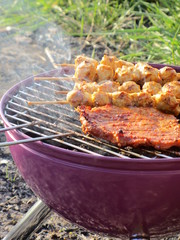 Fleisch auf Grill