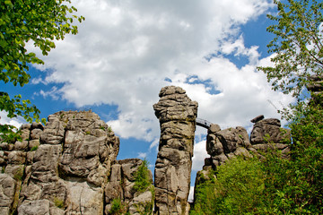 Externsteine mit Brücke