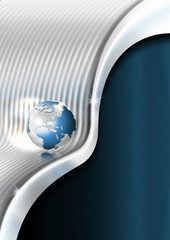 Blue and Metal Business Background