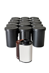 Containers and film roll