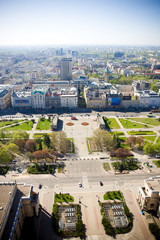 Warszawa - panorama - obrazy, fototapety, plakaty