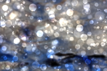 Denim and Water Bokeh Background