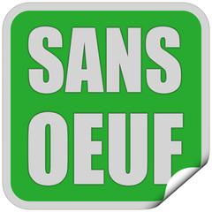 Sticker grün quad cu SANS OEUF