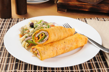 Turkey or chicken wraps